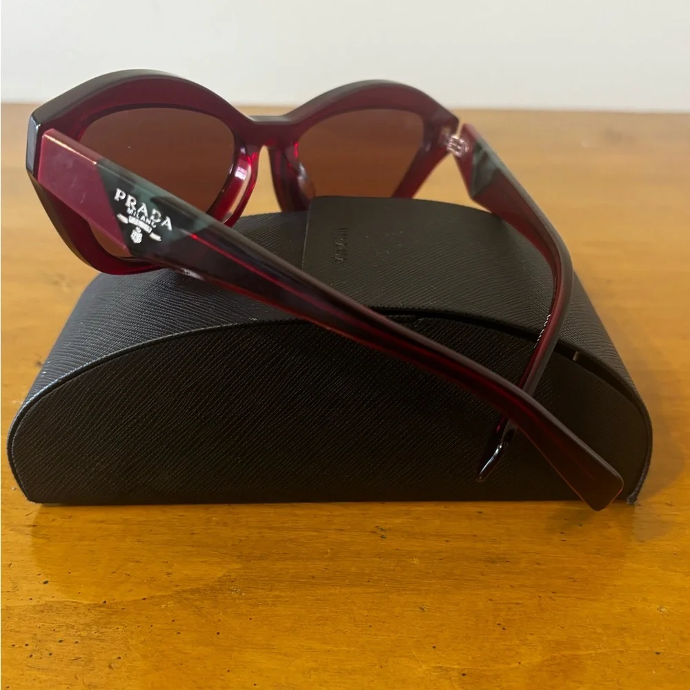 Prada Women's Burgundy Sunglasses